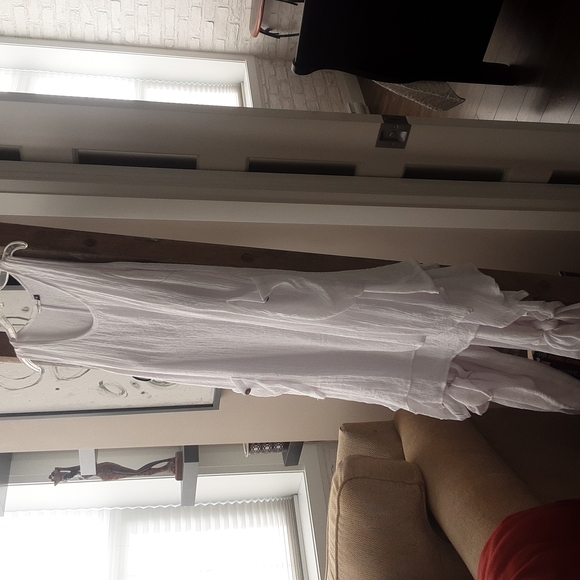 SLEEVELESS DRESS AND PANT ENSEMBLE - Picture 2 of 2